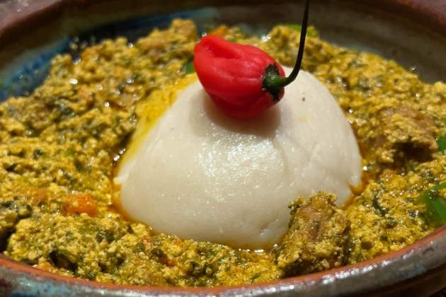 Estofat d'egusi / Foto: Un Delicioso Mundo Estofat d'egusi / Foto: Un Delicioso Mundo