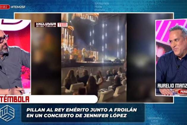 Joan Carles i Froilán, en un concert de JLo Cuatros Joan Carles i Froilán, en un concert de JLo Cuatros