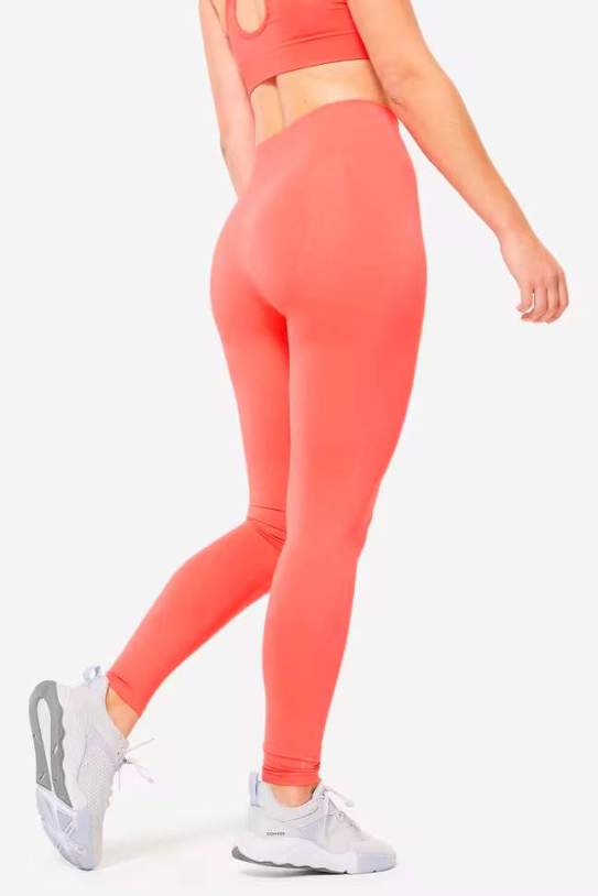 Leggings mujer negro sin costuras efecto push up DOMYOS Leggings mujer negro sin costuras efecto push up DOMYOS