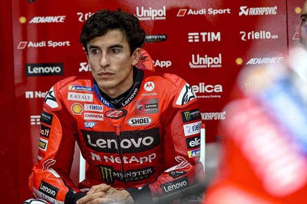 Marc Márquez en el box Ducati / Foto: Europa Press Marc Márquez en el box Ducati / Foto: Europa Press