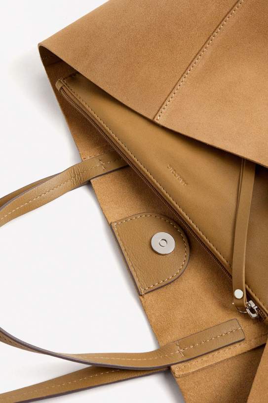 Bossa shopper de pell amb Bossa removible Bossa shopper de pell amb Bossa removible