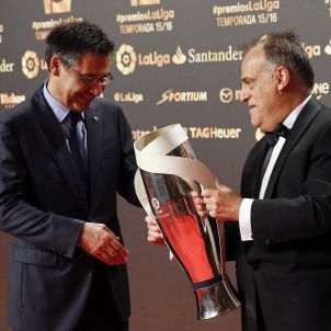 Javier Tebas Josep Maria Bartomeu Efe Javier Tebas Josep Maria Bartomeu Efe