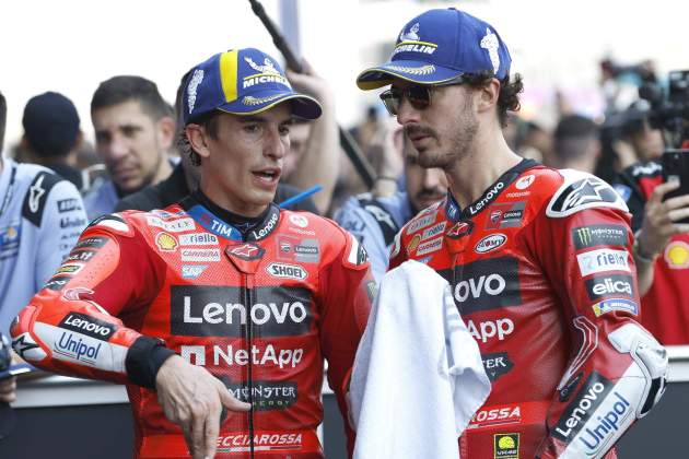 Marc Márquez Pecco Bagnaia Ducati EFE Marc Márquez Pecco Bagnaia Ducati EFE