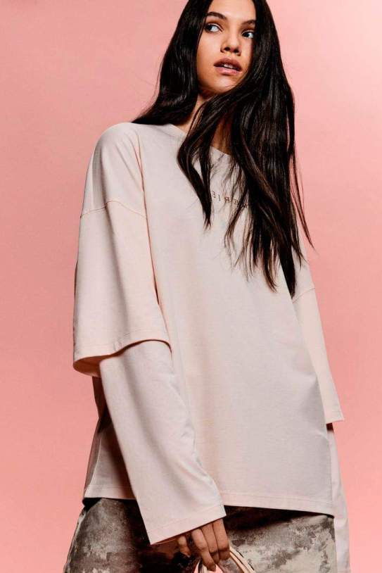 Samarreta doble pispa print BERSHKA SERIES1 Samarreta doble pispa print BERSHKA SERIES1
