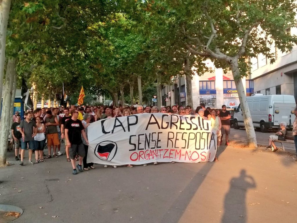 Milers de persones es manifseten contra les agressions feixistes a Manresa