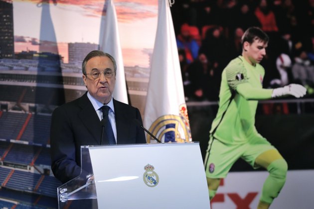 Florentino Pérez presentación Lunin Madrid EFE