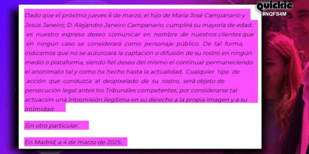 Comunicat Jesulín de Ubrique hijo / Ni que Fuéramos Shh Comunicat Jesulín de Ubrique hijo / Ni que Fuéramos Shh