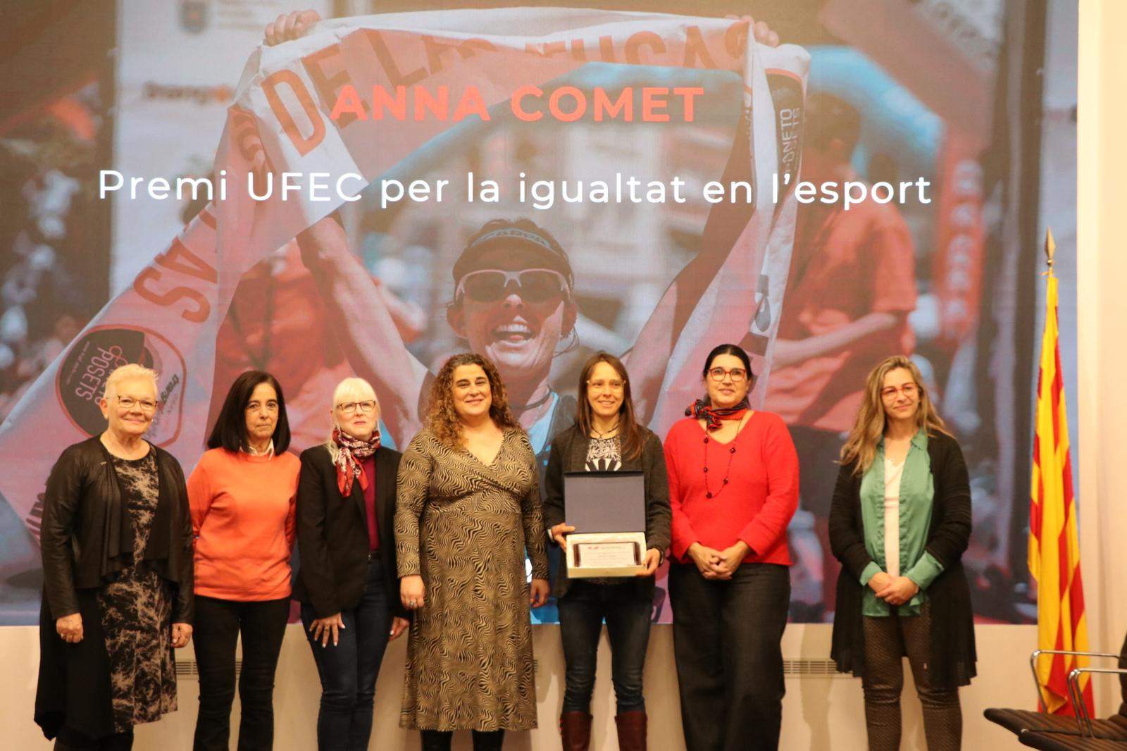 La ultraatleta Anna Comet, premiada per la UFEC en la reivindicació de la dona en l'esport