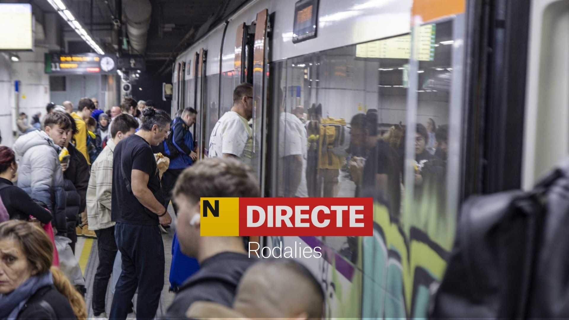 Incidencias en Rodalies hoy, DIRECTO | Seis líneas afectadas y trenes evacuados