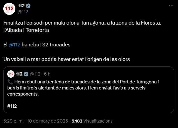 112 males olors Tarragona 2 112 males olors Tarragona 2