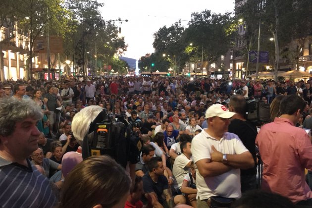 assemblea taxistes barcelona vaga Gisela Rodríguez