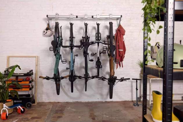 Soporte pared para 5 bicicletas Soporte pared para 5 bicicletas