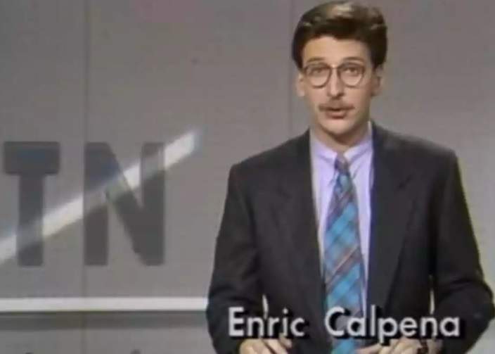 Enric Calpena al 'Telediario' TV3 Enric Calpena al 'Telediario' TV3