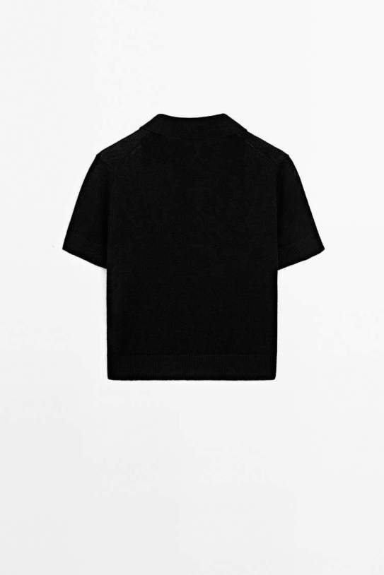 Jersey punto polo calado mezcla Jersey punto polo calado mezcla