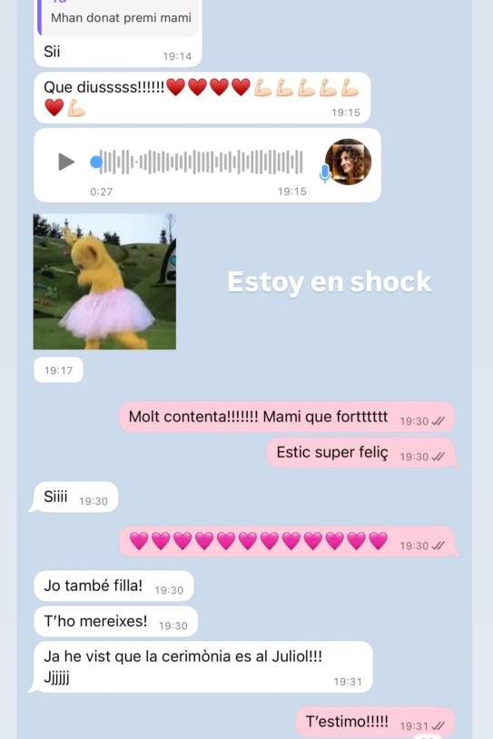 La conversa de Laura Escanes amb la seva mare / Instagram La conversa de Laura Escanes amb la seva mare / Instagram