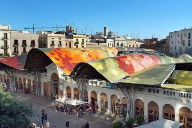 coberta mercat santa caterina ajbcn coberta mercat santa caterina ajbcn