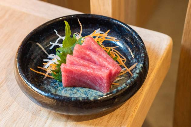El sashimi de toro de l’Akiro / Foto: Marta Garreta El sashimi de toro de l’Akiro / Foto: Marta Garreta
