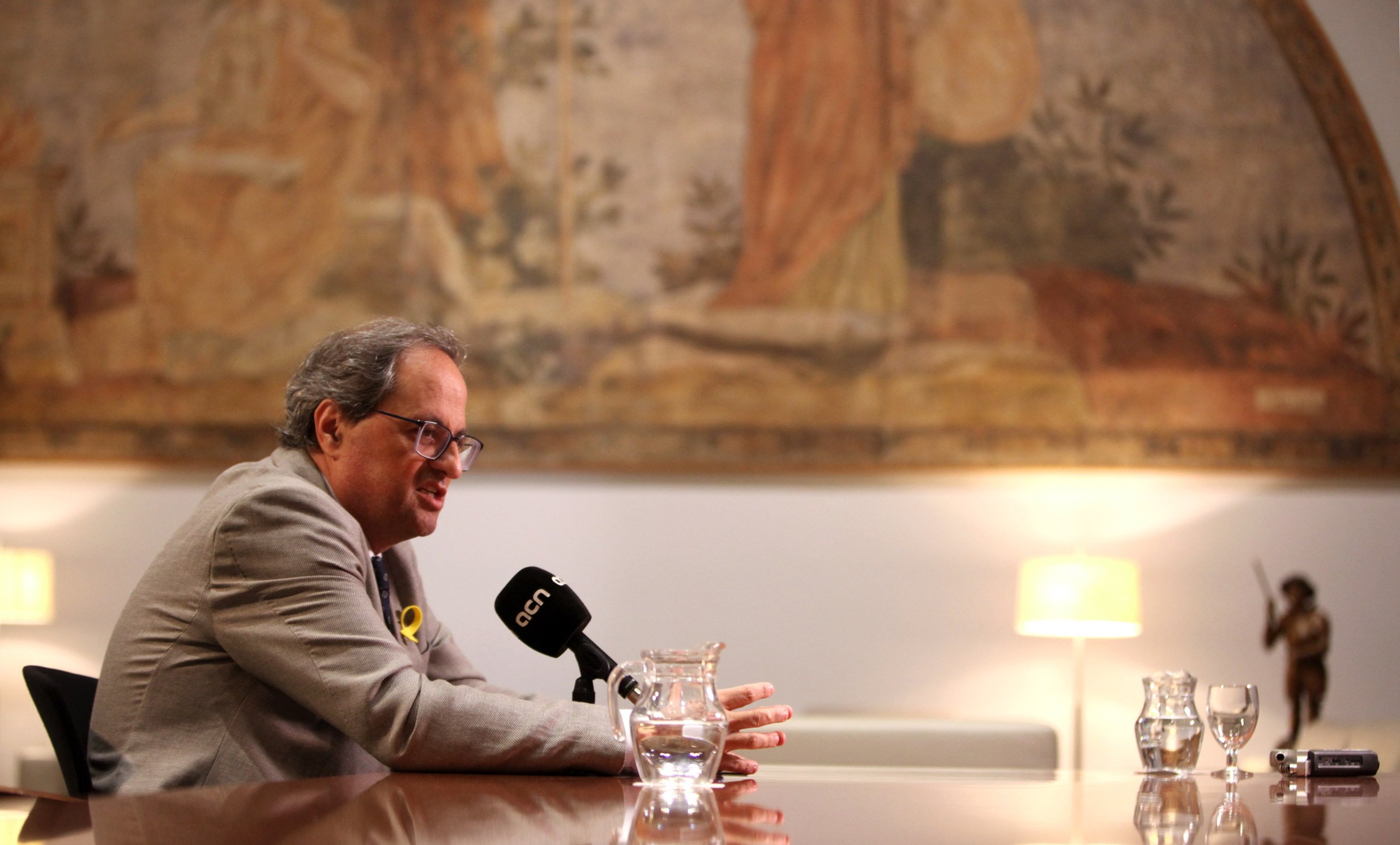 Torra: "Los gobiernos acostumbran a dimitir si los presupuestos no son aprobados"