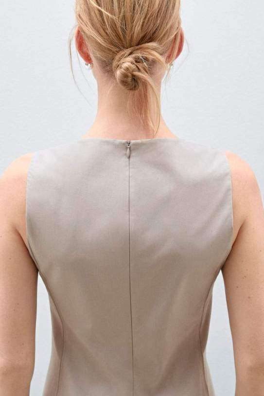 Vestit midi vol popelín Vestit midi vol popelín