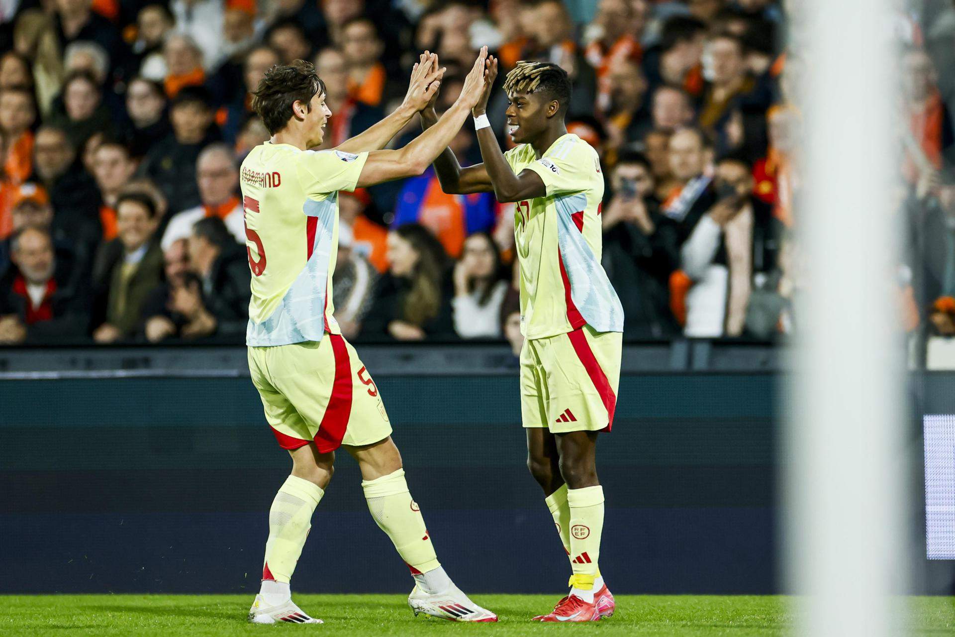 España - Países Bajos: horario y dónde ver por TV el partido de cuartos de final de la Nations League