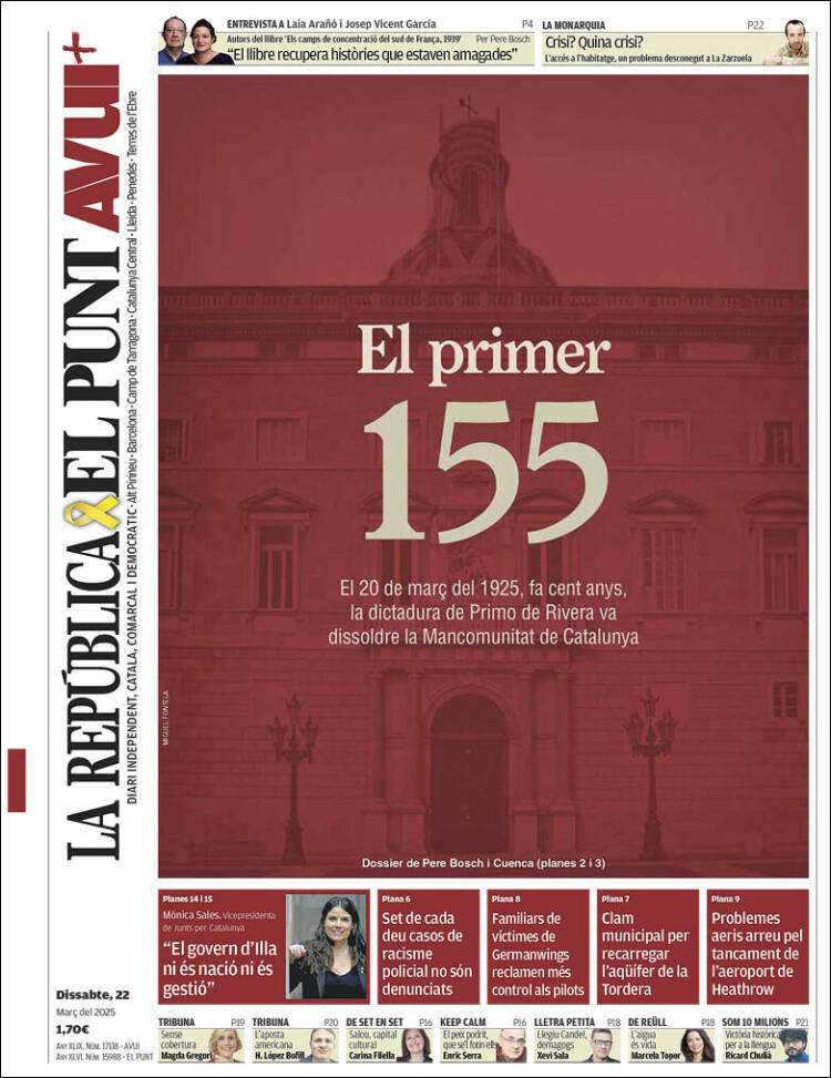'EL PUNT AVUI' 22 'EL PUNT AVUI' 22