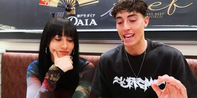 Aitana i Plex cenando juntos / YouTube Aitana i Plex cenando juntos / YouTube