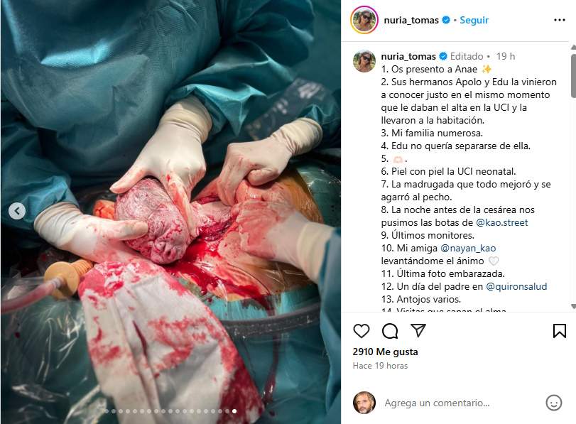Anae, la filla de Núria Tomás, Instagram Anae, la filla de Núria Tomás, Instagram