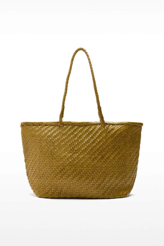 Bossa shopper de pell trenada