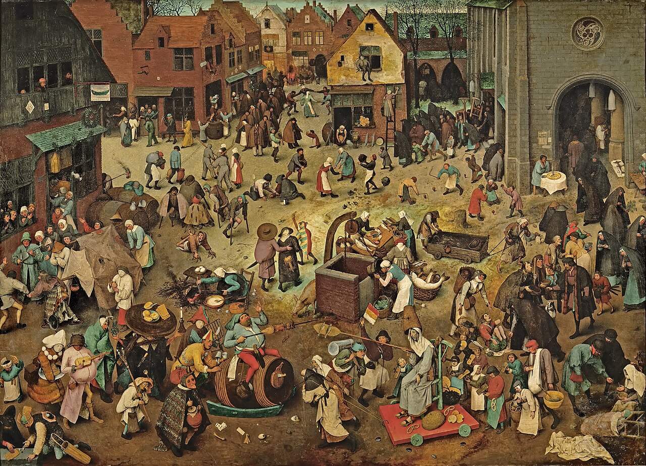 la lucha del carnaval y la cuaresma, cuadro de Pieter Brueghel el viejo Wikimedia la lucha del carnaval y la cuaresma, cuadro de Pieter Brueghel el viejo Wikimedia