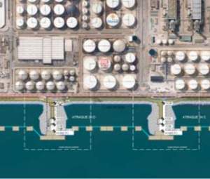Projecte de nous punts d'atracada de combustibles verds al Port de Barcelona. Foto Port de Barcelona Projecte de nous punts d'atracada de combustibles verds al Port de Barcelona. Foto Port de Barcelona
