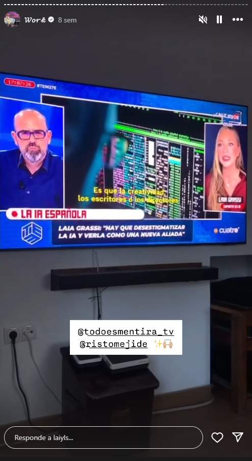 Risto I Laia Grassei juntos aTelecinco hace 8 semanas, Instagram Risto I Laia Grassei juntos aTelecinco hace 8 semanas, Instagram