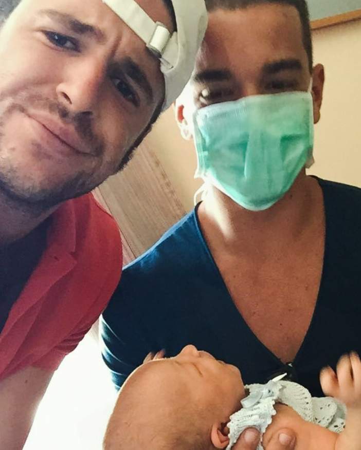 Única foto existente de los 3 hijos de Lequio, Instagram Única foto existente de los 3 hijos de Lequio, Instagram