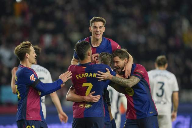 Barça celebración gol / Foto: EFE