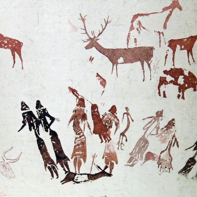 064 Pintures de la cova dels Moros, exposició al Museu de Gavà enric wikipedia