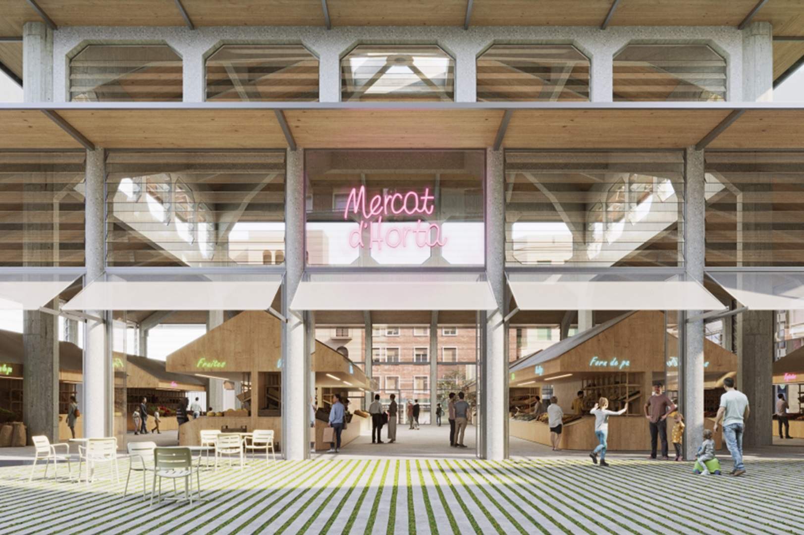 Així serà el futur Mercat d’Horta, amb l’horitzó de reobrir el 2028