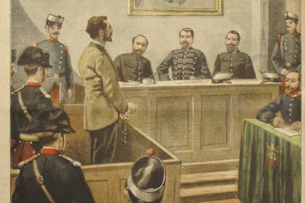 Assassinen Cànovas del Castillo en represàlia per les execucions d'anarquistes catalans. Representació del judici a Angiolillo (1897). Font Viquipèdia