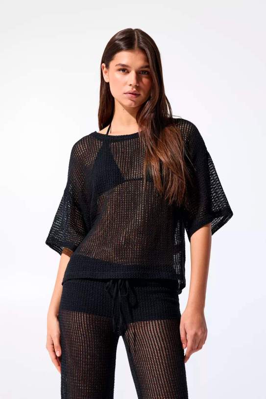 Samarreta cropped punt red1