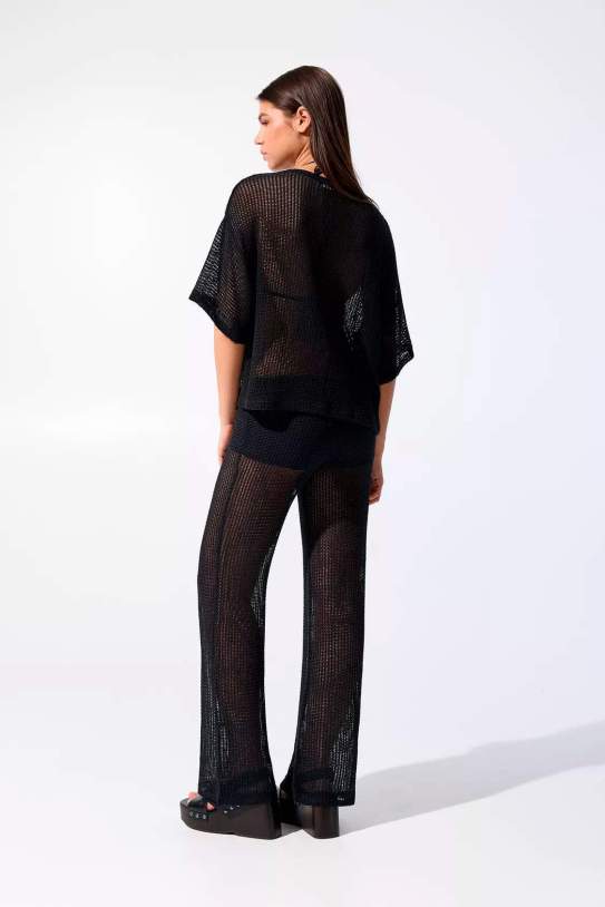 Samarreta cropped punt xarxa