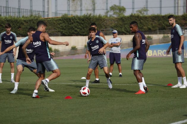 Entrenament Barça FCB