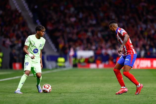 Lamine Yamal Reinildo Atlético de Madrid Barça / Foto: Europa Press Lamine Yamal Reinildo Atlético de Madrid Barça / Foto: Europa Press