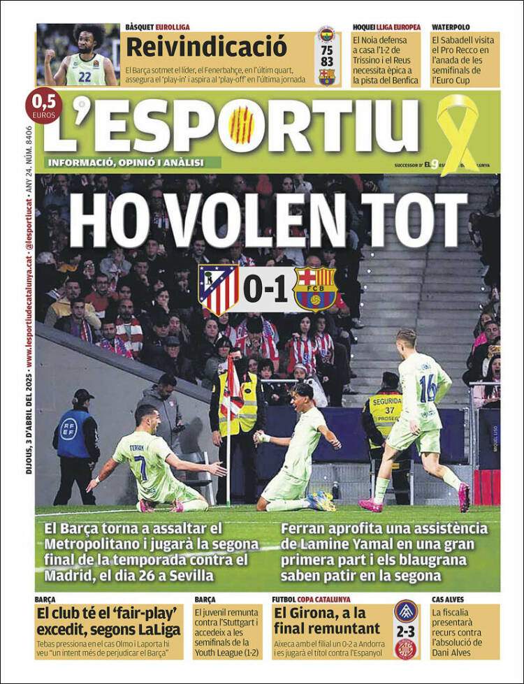 El Deportivo Portada 03 04 2025 El Deportivo Portada 03 04 2025