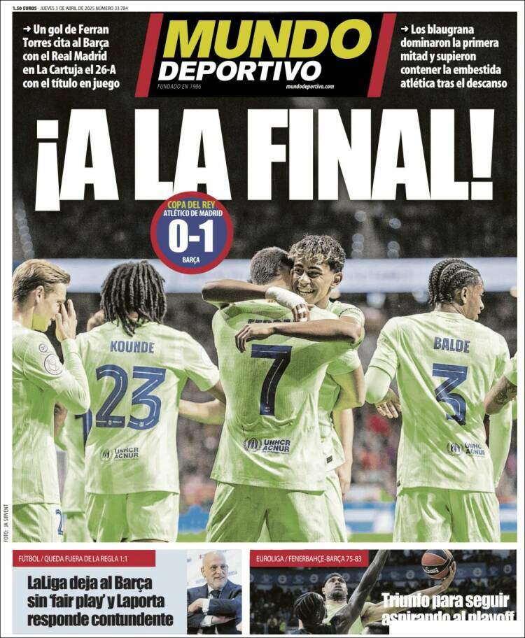 Mundo Deportivo Llevada|Traída 03 04 2025 Mundo Deportivo Llevada|Traída 03 04 2025