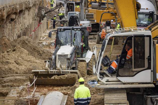 Obres de L8 d'FGC i adaptació de xarxa de metro der Barcelona / Foto: Carlos Baglietto