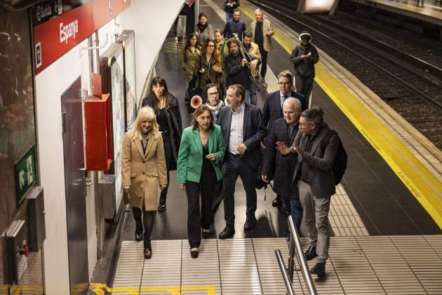 Obres de L8 d'FGC i adaptació de xarxa de metro der Barcelona consellera territori paneque / Foto: Carlos Baglietto Obres de L8 d'FGC i adaptació de xarxa de metro der Barcelona consellera territori paneque / Foto: Carlos Baglietto