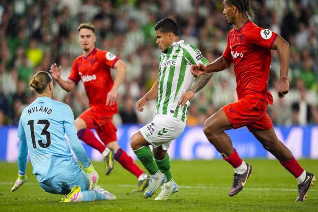 EuropaPress 6613760 cucho hernandez of real betis shoots for goal during the spanish league
