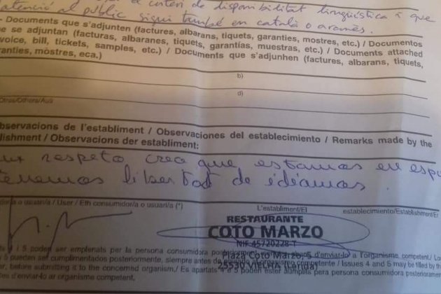 coto marzo vielha reclamacio