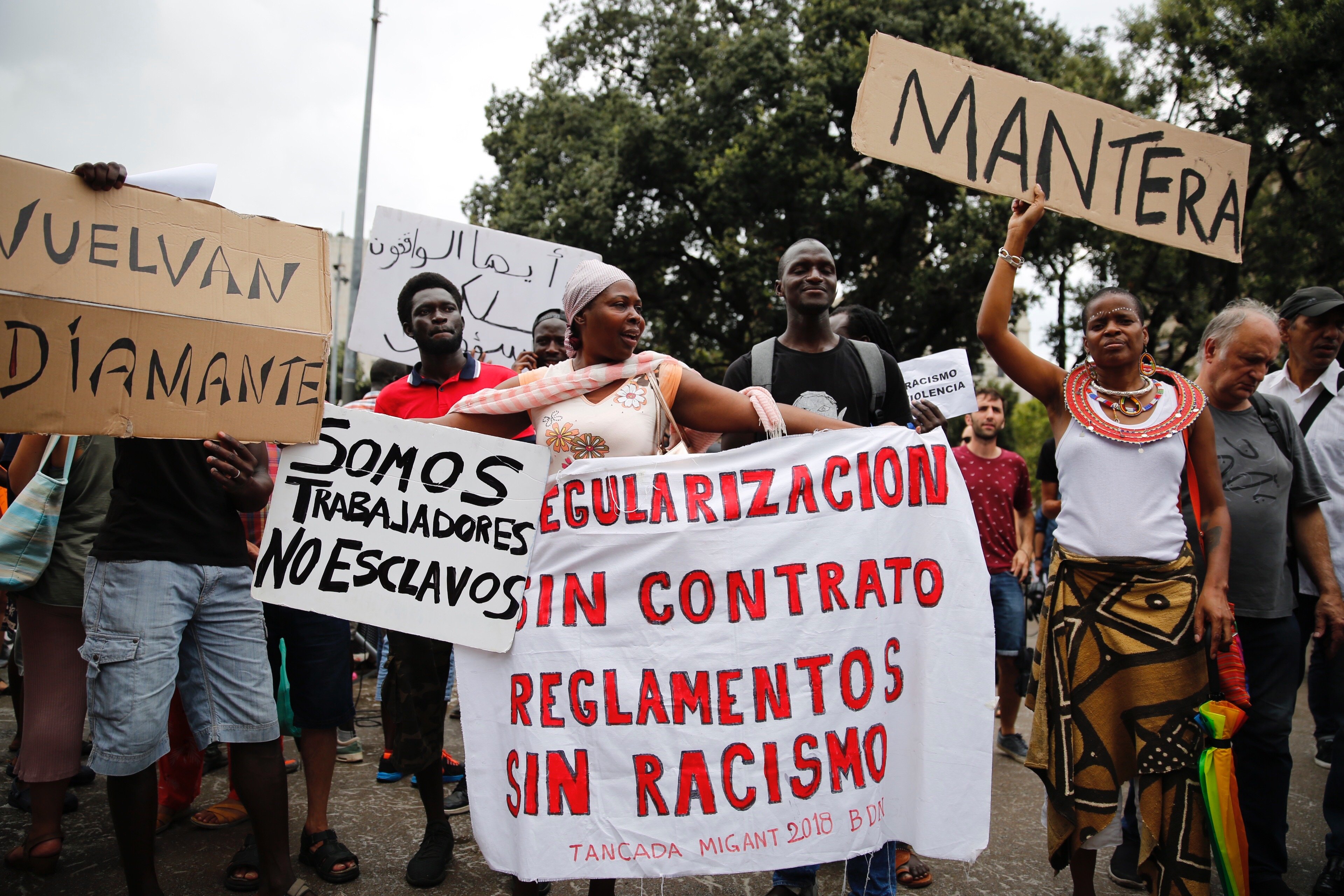 Los manteros afirman que ellos fueron los agredidos