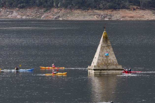 El panta de Sau, el 5 d'abril del 2025 (Quique Garcia EFE)