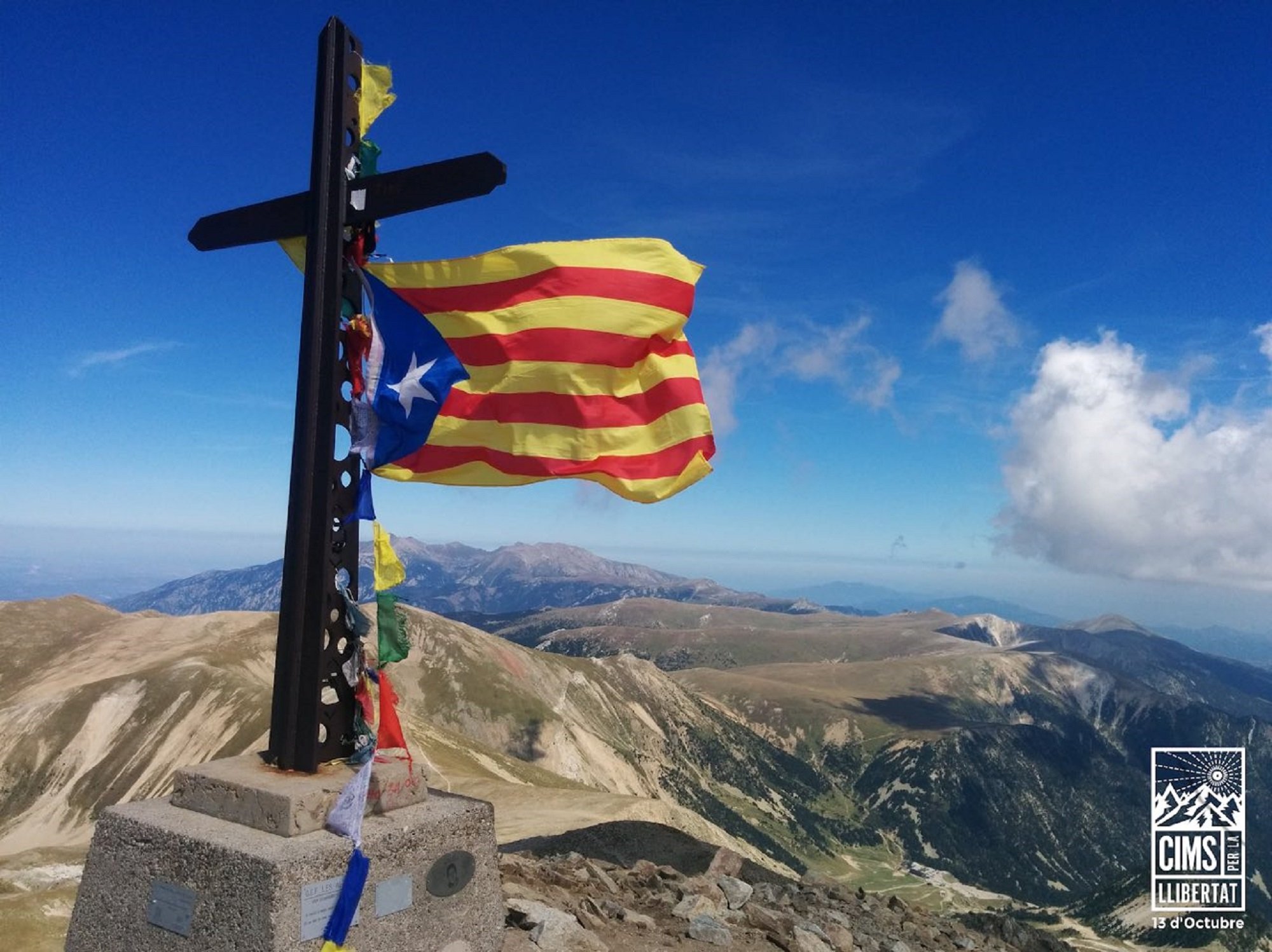 Mapa: Ya se conocen las montañas que formarán parte de 'Cims per la Llibertat'