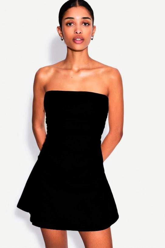 Vestit mini bandeau elàstic frunces1 Vestit mini bandeau elàstic frunces1
